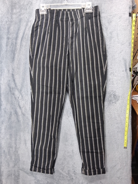 Hollister Pants - Women's Black Pinstripe Pants Ultra High-Rise Classic Tailored Style